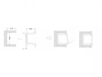 SC-ALH-03AS LED Aluminum Profile