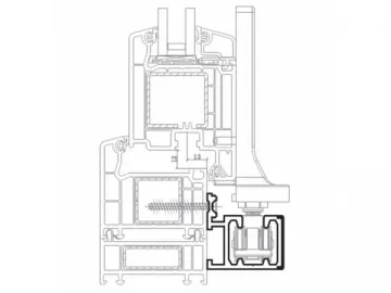 Slide-Folding Door Fitting for PVC Profiles