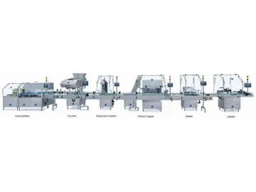 Electronic Tablet and Capsule Counting and Bottling Assembling Line