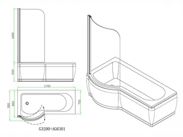 G3002 Bathtub