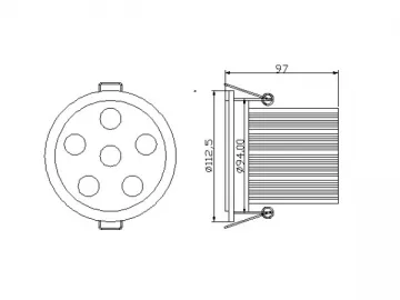 5*3W LED Downlight