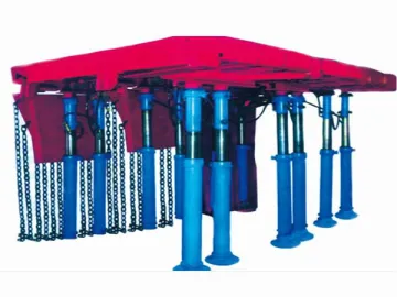 Roof-Combined Chain Haulage Top-Walking Roof Support