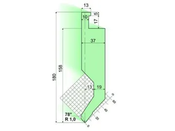 78° Punches/top-tools, Amada Press Brake Tooling
