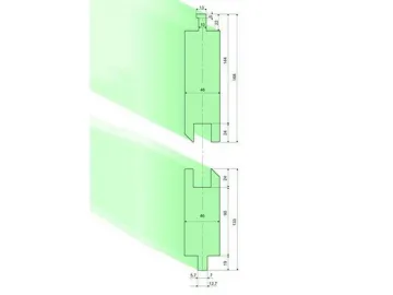 Joggle(Z)tool holder, Amada Press Brake Tooling