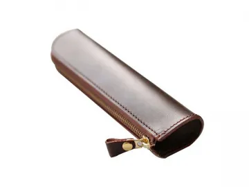 Leather Pen &amp; Pencil Case