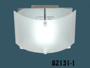 Chrome Finish SMD3014 6200K LED Wall Lights with Frosted Glass Shade