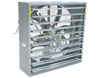 Commercial Shutter Exhaust Fan, Model DJF Axial Fan