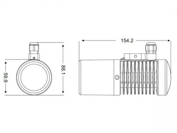 IR100DJ-IP Camera IR Illuminator