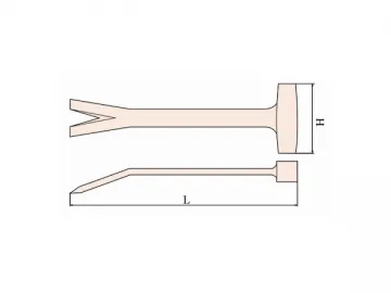 241 Non Sparking Wrecking Bar with Hammer