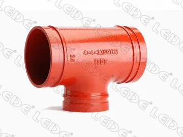 Grooved Pipe Reducing Tee