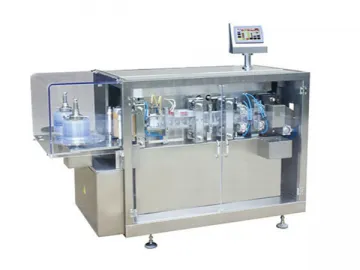 Double Workstation Form Fill Seal Machine for Oral Liquid Bottle, DGS-110