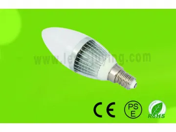 3W Milk Cover LED Candle Light Bulb