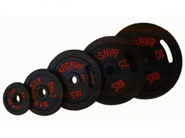 Painted Cast Iron Dumbbell