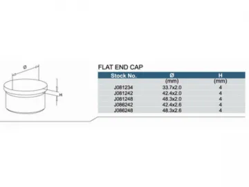 Stainless Steel Flat End Cap