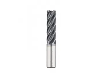 EMD05 Carbide, 5 Flutes Corner-Radius End Mill, High-Speed Milling