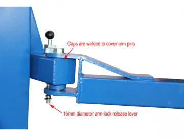 QY4DT(A) Dual Cylinder 2 Post Lift with Base Plate