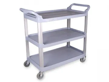 Multi-purpose 3 Shelf Cleaning Trolley