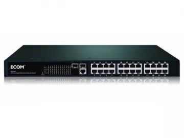 24-Port Gigabit Managed Switch with 2 SFP Slots