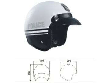 Open Face Motorcycle Helmet