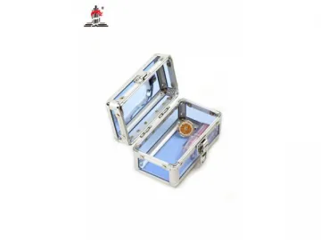 Blue Acrylic Makeup Case