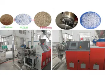 PVC / WPC Hot Cutting Pelletizing / Granulating Machine