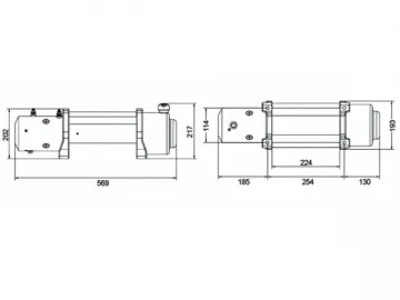 15000lb Off-Road Vehicle Winch