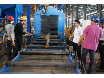 Roller Conveyor Shot Blast Machine for H Shaped Steel