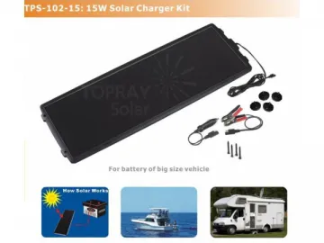 15W Solar Charger Kit