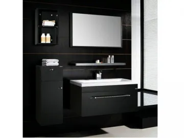 Veneer Lacquering Bathroom Cabinet