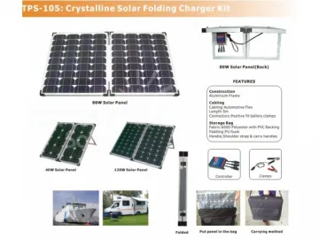 Crystalline Folding Solar Charger Kit