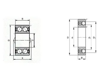 Double Row Angular Contact Ball Bearing, 5300 Series Bearing