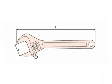 125 Non Sparking Adjustable Wrench