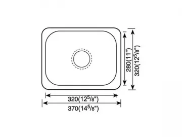 300MM-400MM Kitchen Sink