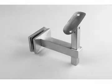 Stainless Steel Adjustable Square Tube Handrail Glass Bracket