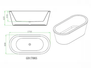 GD1706 Bathtub