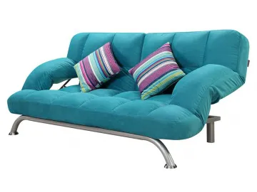 Metal Frame Fabric Sofa Bed