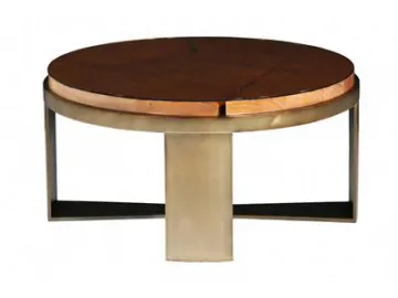 Glass Top Wood Coffee Table