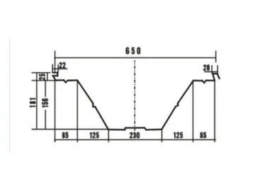 (2) HD240 Curved Roofing Sheet Roll Forming Machine