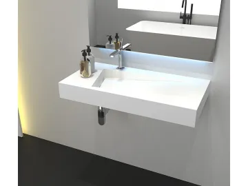 Acrylic Wall Mounted Sink PS-9009