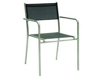 Stainless Steel Sling Stackable Chair