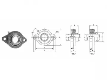 SBLF200 2 Bolt Flange Bearing Units