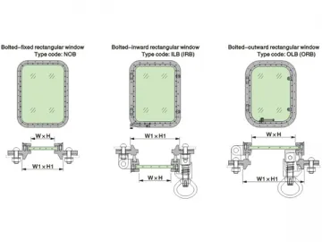 Marine Rectangular Window