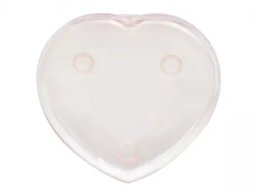 330ml IML Box with Lid, Heart Shape, CX049