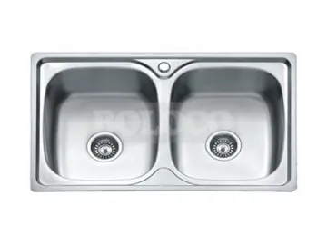 BL-812 Double Bowl Stainless Steel Kitchen Sink