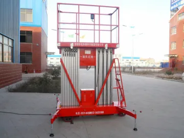 Double Mast Aluminum Alloy Aerial Work Platform