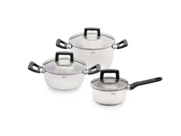 Stainless Steel Saucepan, Casserole with Bakelite Handle