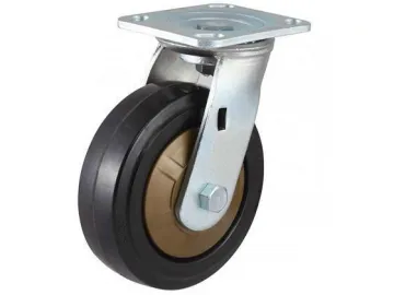 250~400kg High Class Nylon Core Rubber Wheel Caster