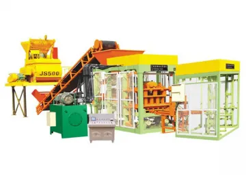 QT4-15B Fully Automatic Concrete Block Production Line