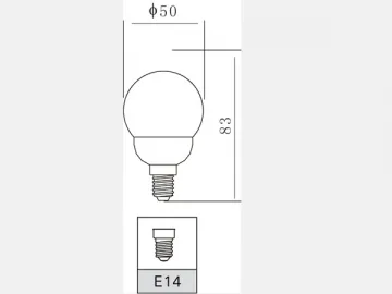 Plastic 1.5W LED Bulb Light