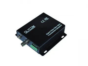 1ch Optical Video Transmitter &amp; Receiver OM610-1V↑1D↓ WT/R